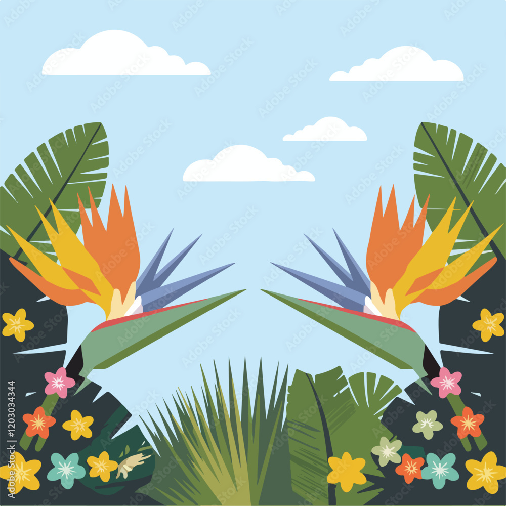 Obraz premium Abstract flowers pattern design