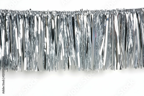 Silver Foil Fringe Background Image