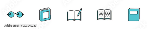 Reading Icon Collection - Modern Design