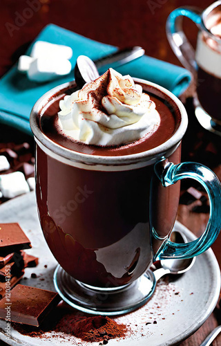 cup of coffee with chocolate