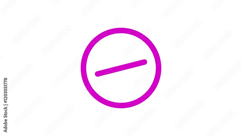 Animated blocked gradient ui icon. Failure occurred. Error message. Seamless loop 4k video with alpha channel on transparent background. or no entry sing red circle and line symbol icon animation on a Animated blocked gradient ui icon. Failure occurred. Error message. Seamless loop 4k video with alpha channel on transparent background. or no entry sing red circle and line symbol icon animation on a