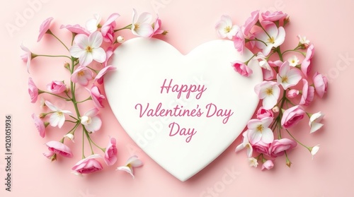 Romantic pink floral heart designs, including rose and other flower arrangements in heart shapes, offer lovely illustrations for Valentine's Day, wedding, or other love and romance celebrations