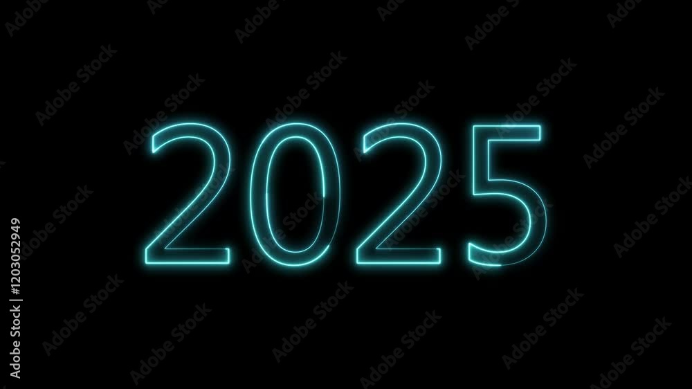 new year 2025 tax effect,2025 animation text new year 2025 tax effect,2025 animation text