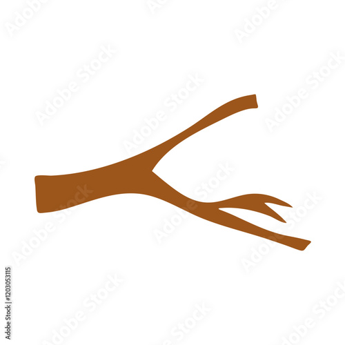 Dry tree branches illustration