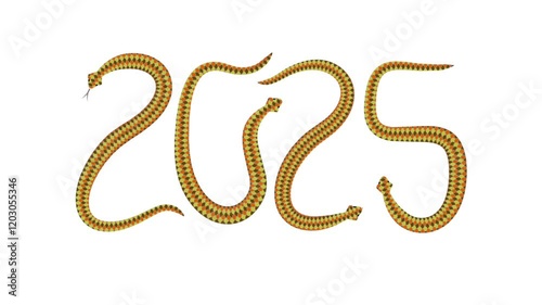 2025 The Year of the Wood Snake Graphic