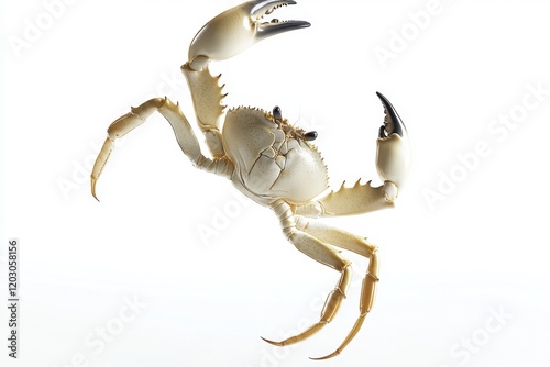Isolated crab shell on white background	
