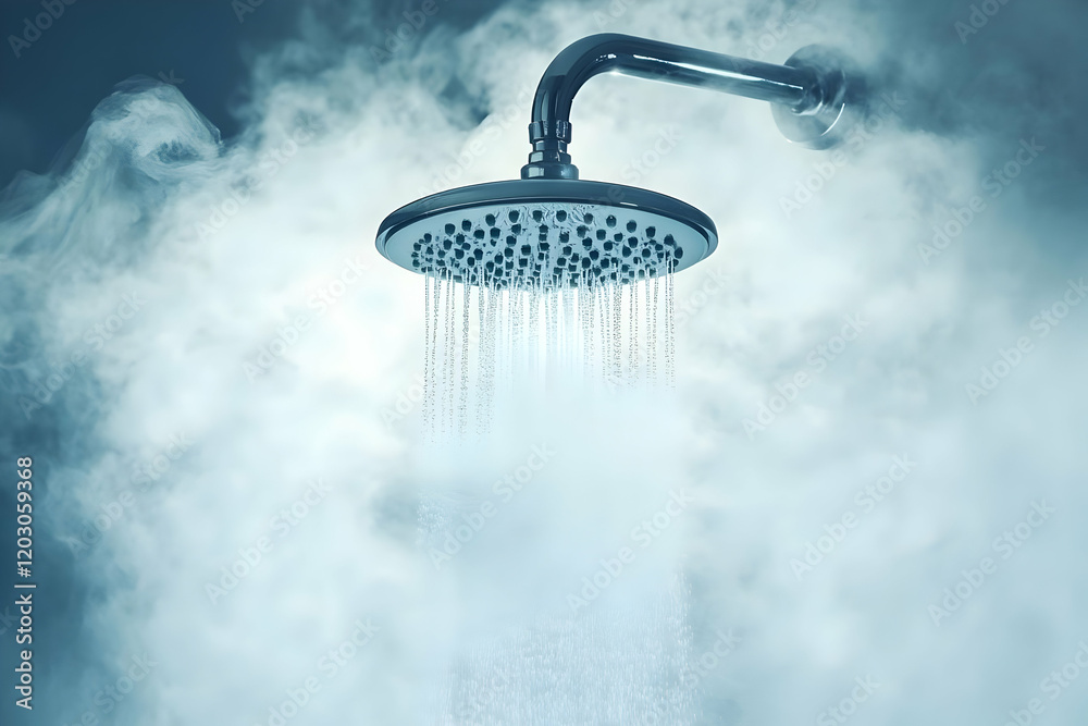 Steam Shower 3D Illustration