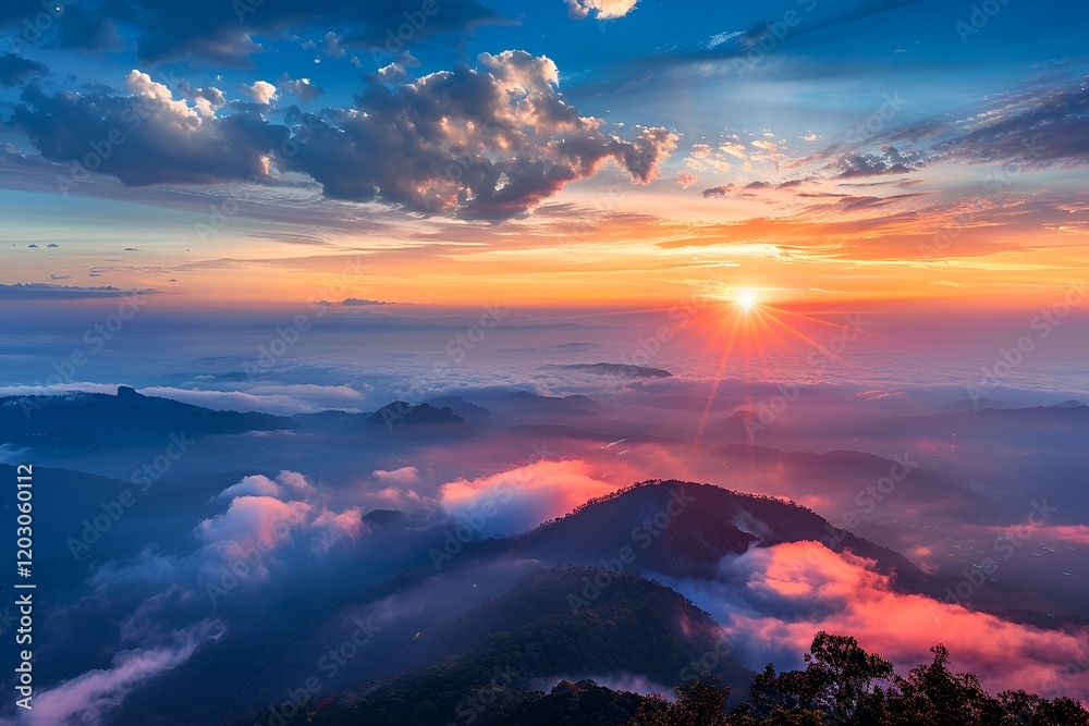 Fototapeta premium sunset over the sea