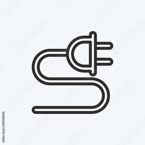 Icon Charge. suitable for education symbol. line style. simple design editable