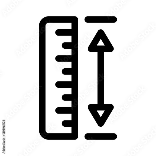 ruler line icon