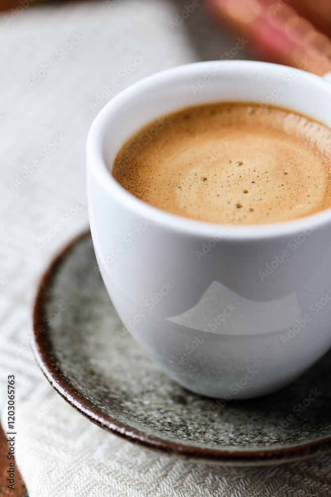 Cup of coffee on wooden background. Soft focus. Copy space Cup of coffee on wooden background. Soft focus. Copy space