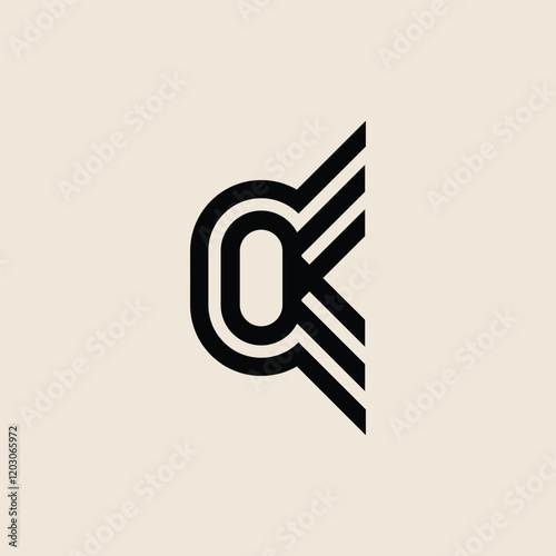 Optimized O Character Logo Design Concept