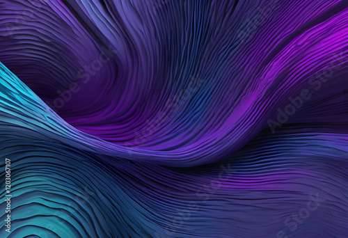 Abstract purple green blue black pattern, texture wall art design, vibrant poster banner background.