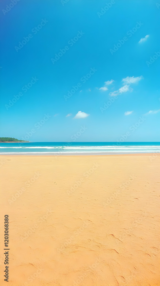 Summer Beach Background Illustration Summer Beach Background Illustration