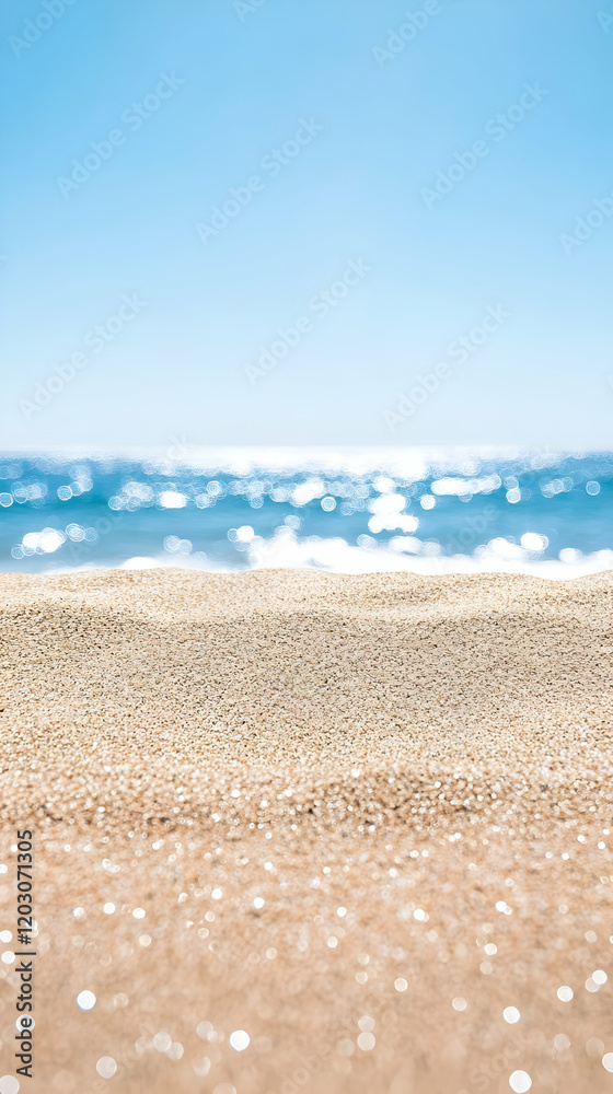 Summer Beach Background Illustration Summer Beach Background Illustration