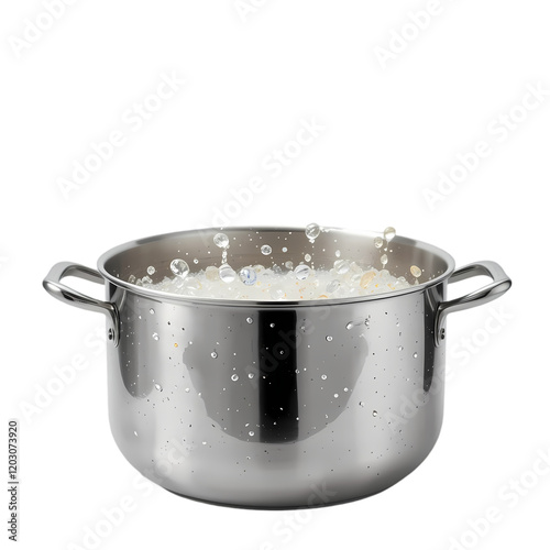 Stainless Steel Stockpot Boiling Water Cooking Food Kitchenware pan meal heat home chef lunch metal 
