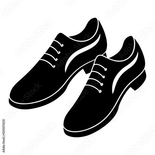 jazz shoes silhouette vector