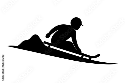 silhouette of a person in a kayak