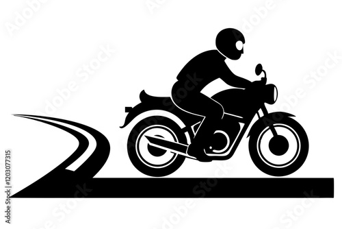 silhouette of a motorcycle