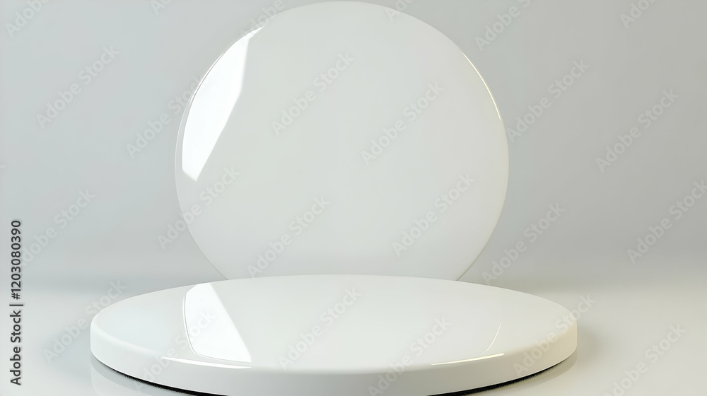 White 3D Product Display Platform White 3D Product Display Platform