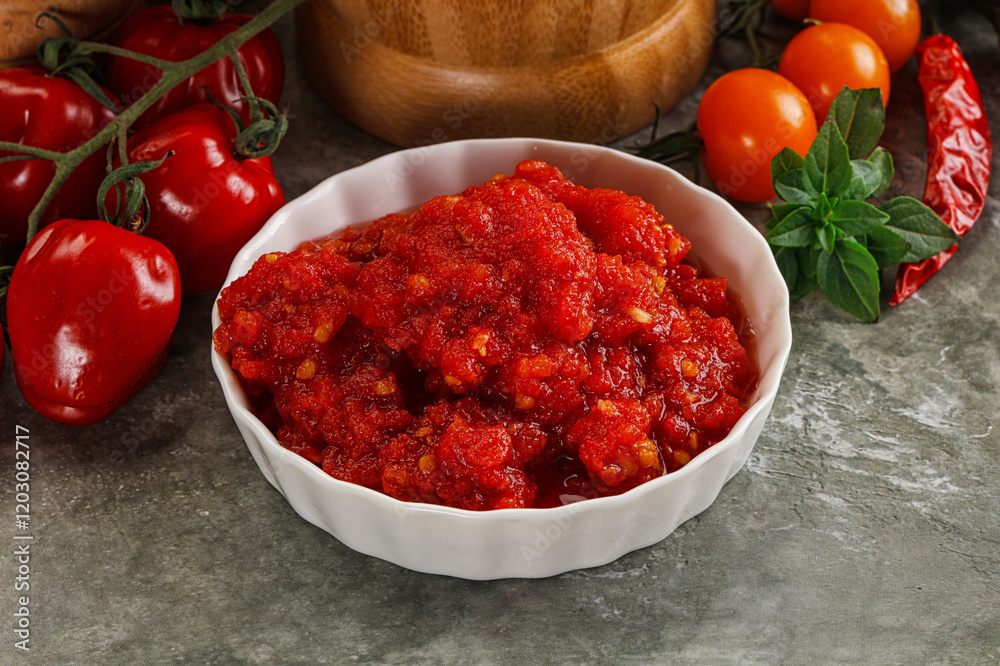Fresh tomato puree pasta sauce Fresh tomato puree pasta sauce