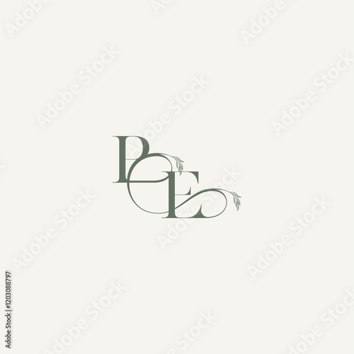 organic hairline logotype EP elegant and elegant logo wedding concept monogram letter
