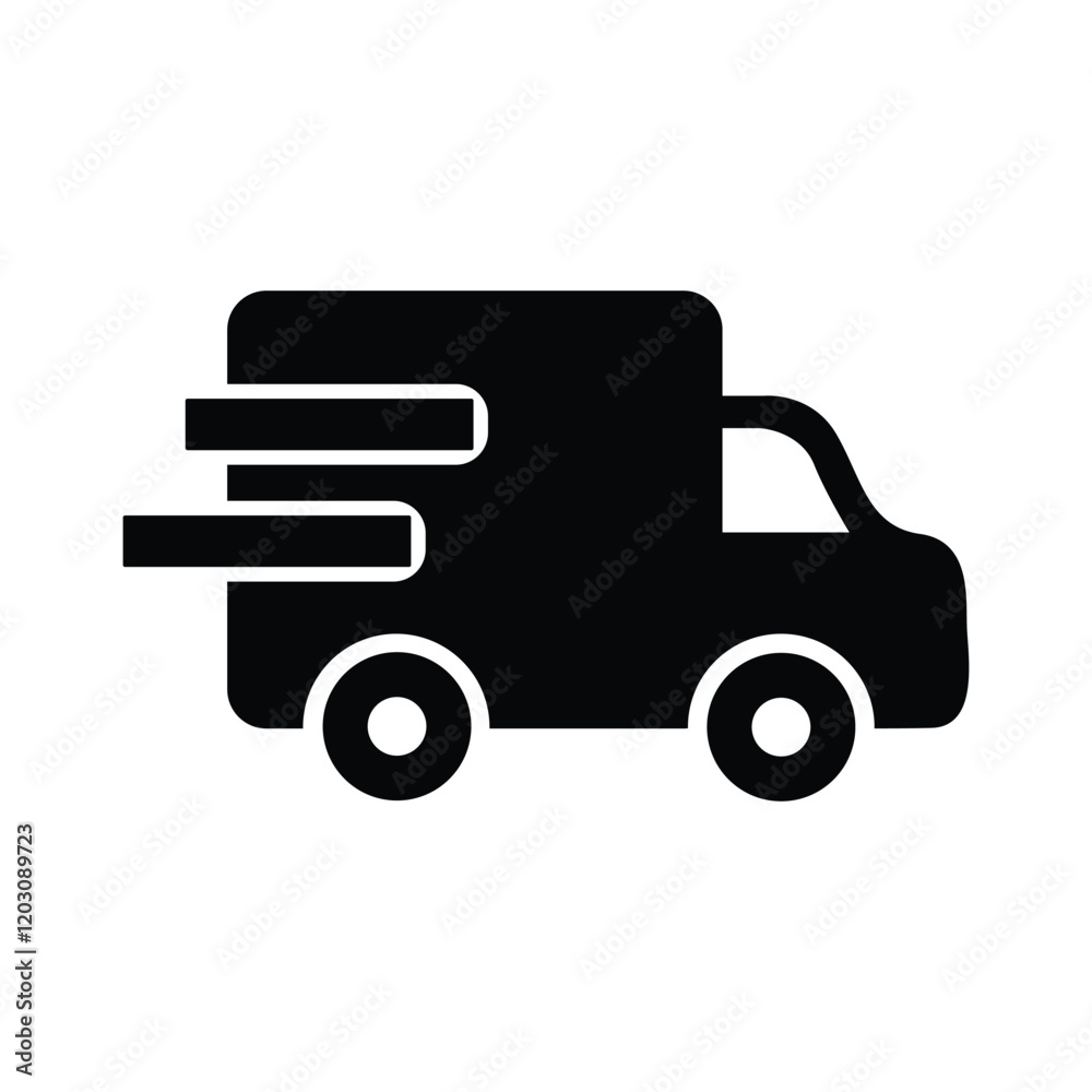 Delivery Icon Set for Quick Shipping Services Delivery Icon Set for Quick Shipping Services