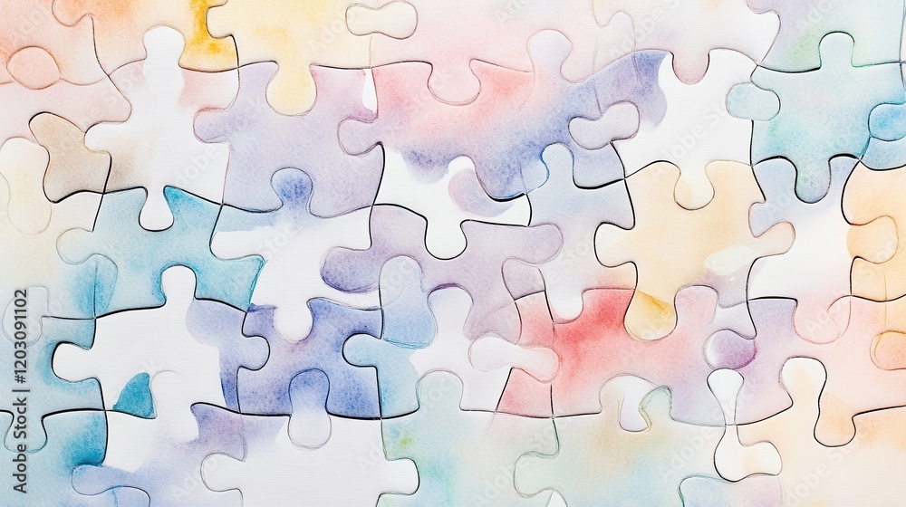 Watercolor of man connecting jigsaw puzzle,Two hands trying to connect couple puzzle,business people putting the jigsaws team together,partnership success,3D render. Watercolor of man connecting jigsaw puzzle,Two hands trying to connect couple puzzle,business people putting the jigsaws team together,partnership success,3D render.