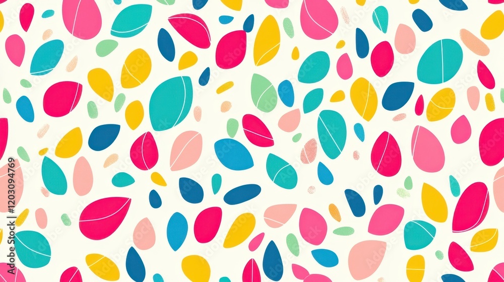 Colorful pebble pattern on white background Colorful pebble pattern on white background