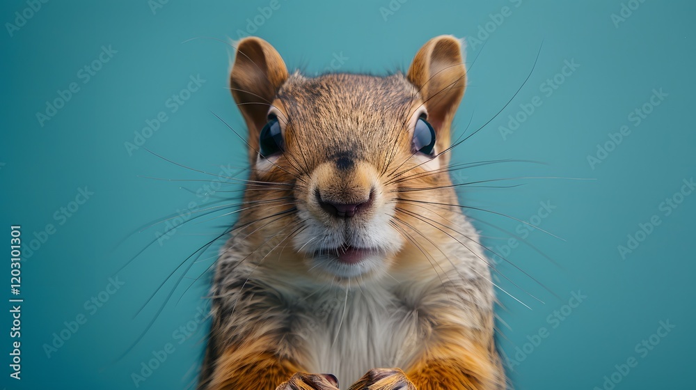 Obraz premium Stylish squirrel isolated