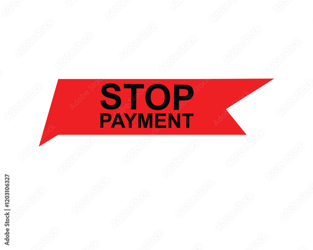 Stop permeant, Label, Button Template. Vector,  Stock,  Illustration ,