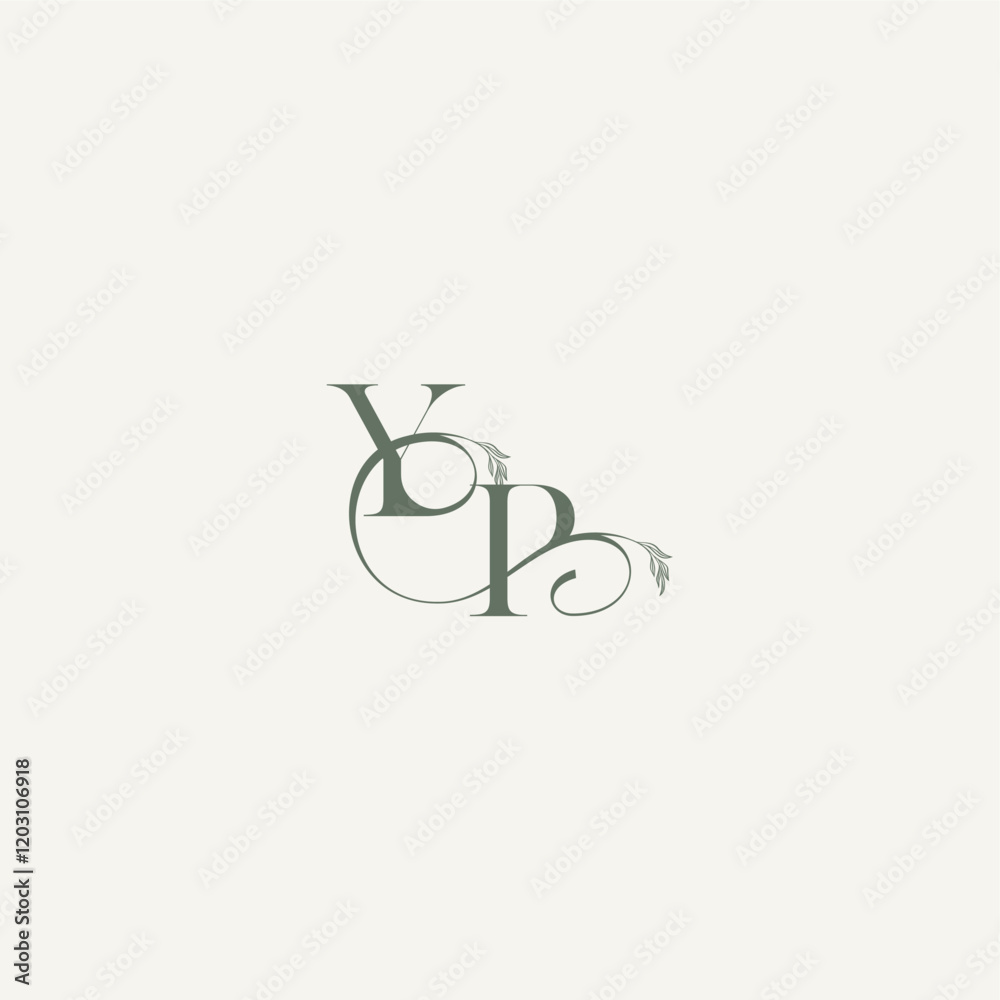 wedding concept monogram elegant and elegant logo PY organic hairline logotype letter wedding concept monogram elegant and elegant logo PY organic hairline logotype letter