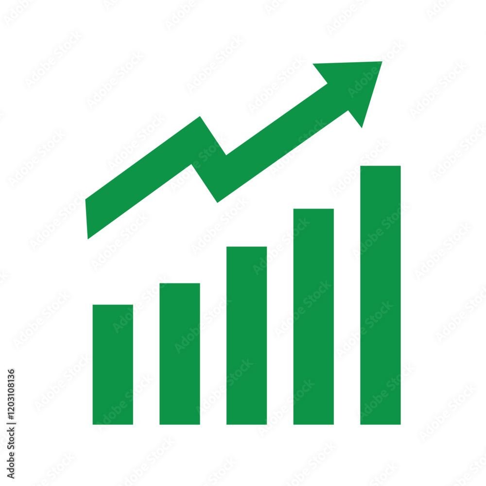 Modern Stock Market Graphic Icon Set Modern Stock Market Graphic Icon Set
