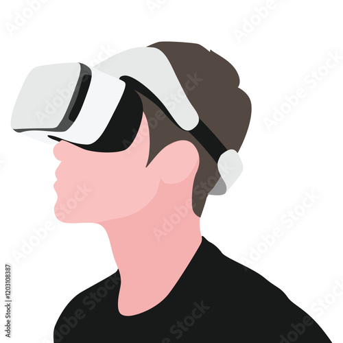 Advanced Virtual Reality Headset Technology Experience