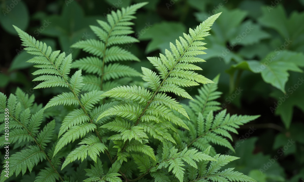 Japanese Fern (Athyrium niponicum) A delicate fern with silvery, lacy fronds, the Japanese fern is ideal for shady garden areas Japanese Fern (Athyrium niponicum) A delicate fern with silvery, lacy fronds, the Japanese fern is ideal for shady garden areas