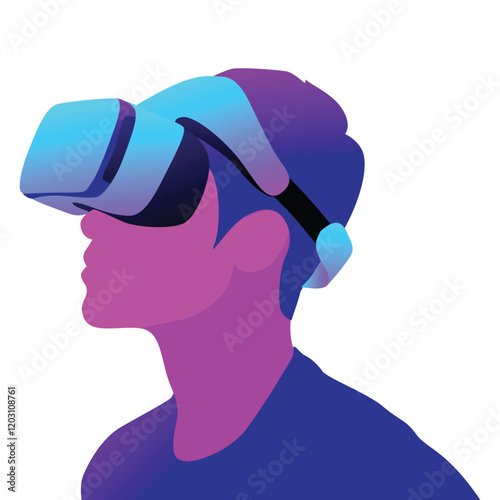 Advanced Virtual Reality Headset Technology Experience