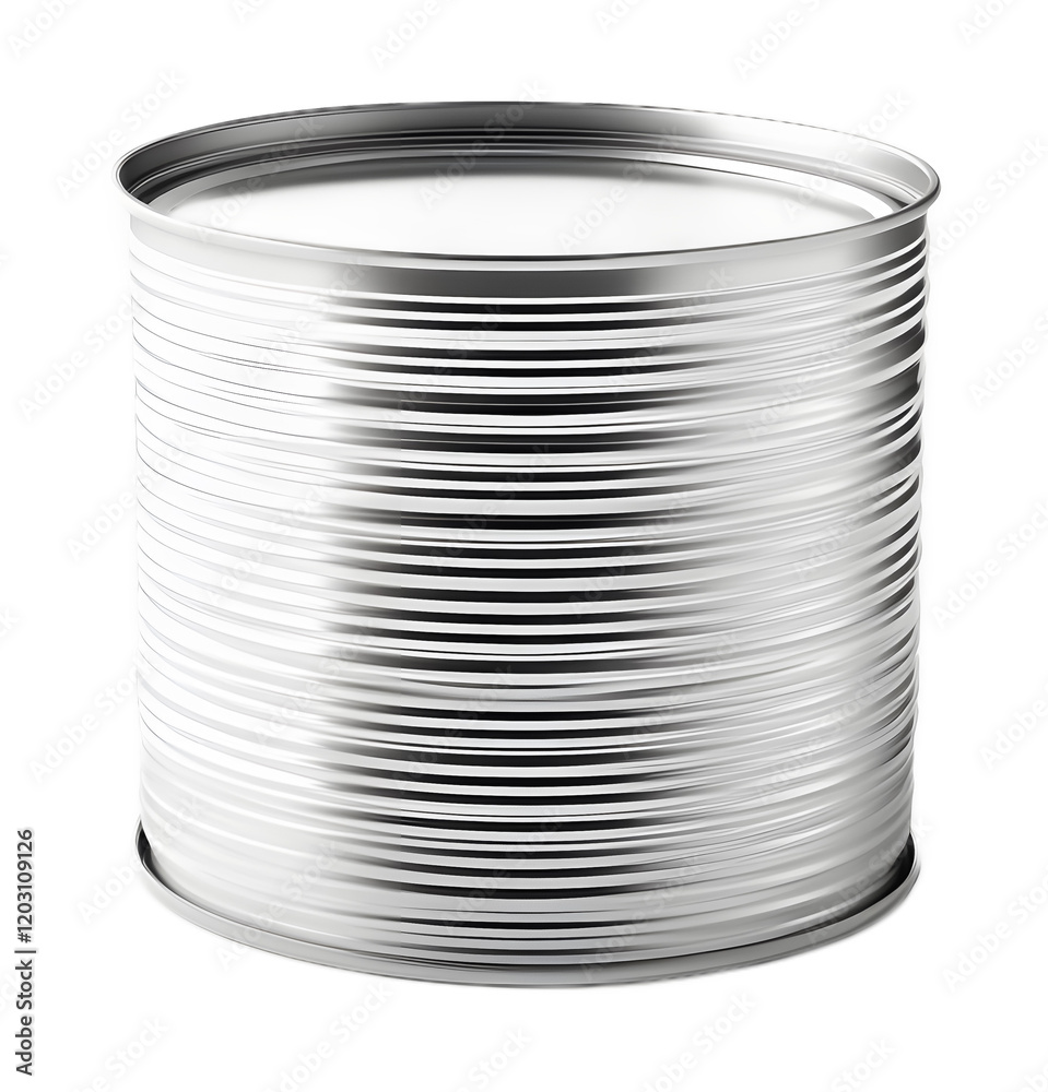 Empty tin can on a transparent background. isolated background. Empty tin can on a transparent background. isolated background.