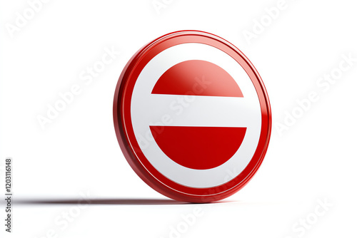 Free Download A striking red prohibition sign symbolizes clarity and caution in transportation and urban planning, promoting safety and awareness. - GFXLoad