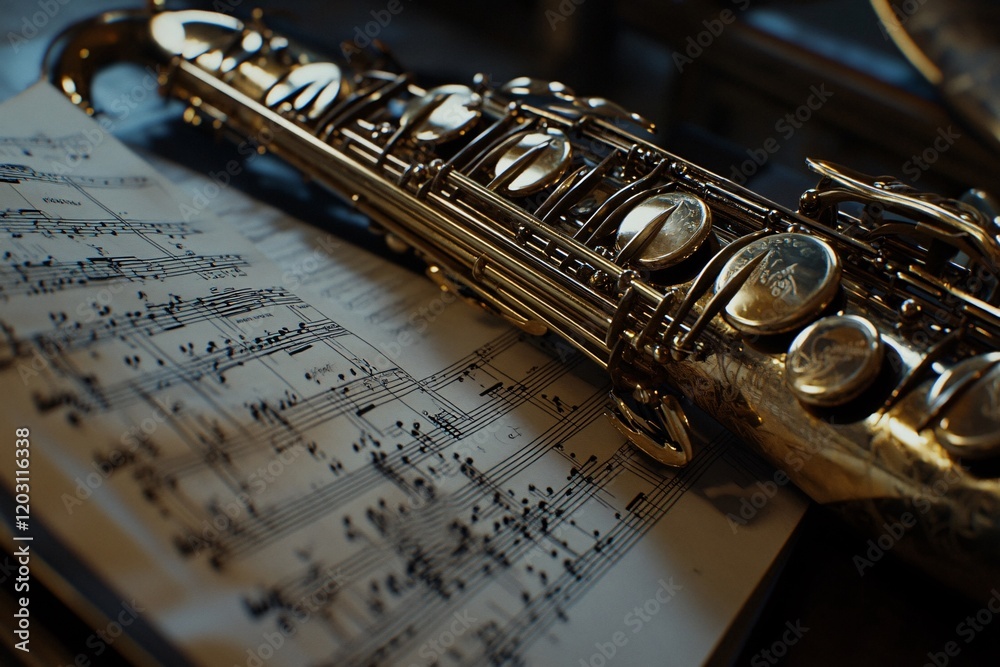 Obraz premium close up of a saxophone