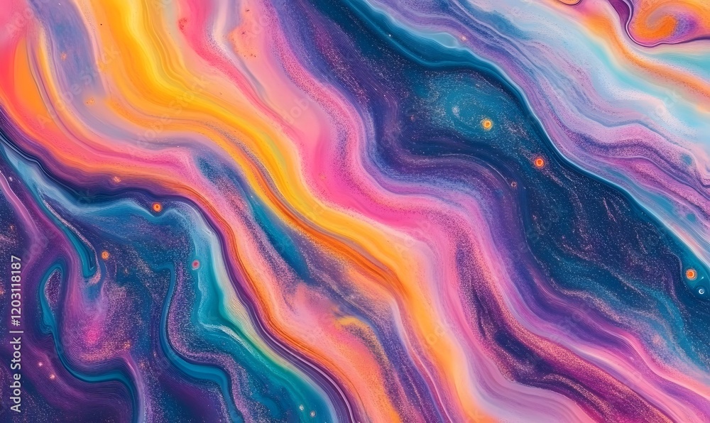 Abstract colorful swirls and waves paint texture background. Abstract colorful swirls and waves paint texture background.