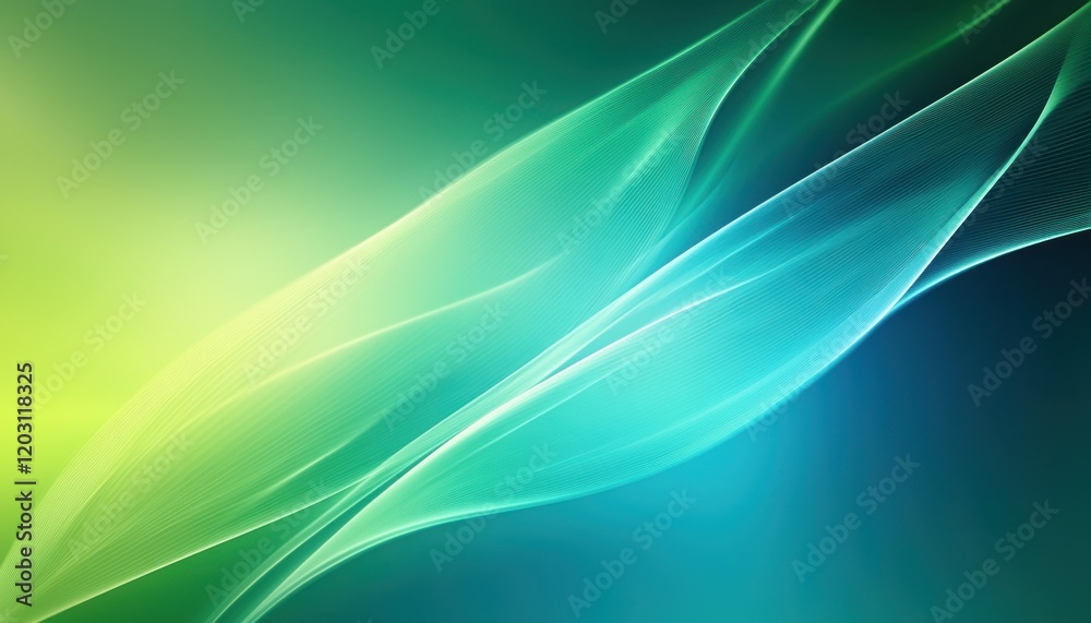 Blue and green gradient abstract wave Blue and green gradient abstract wave