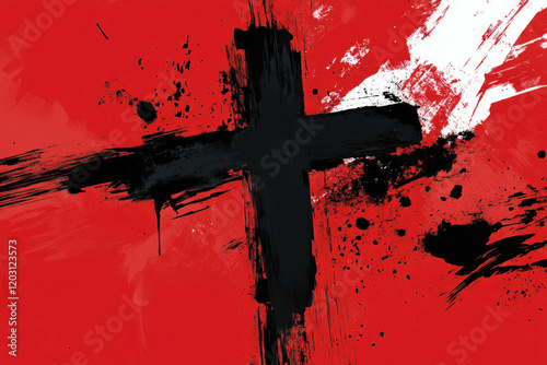 Abstract Cross Background