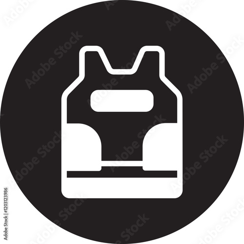 Bulletproof Vest  glyph icon