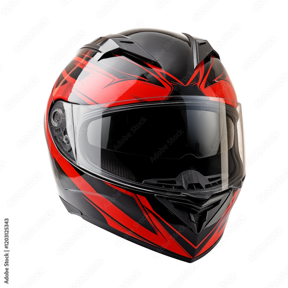 Red and Black Motorcycle Helmet Design Sporty Safe and Stylish Headgear Red and Black Motorcycle Helmet Design Sporty Safe and Stylish Headgear