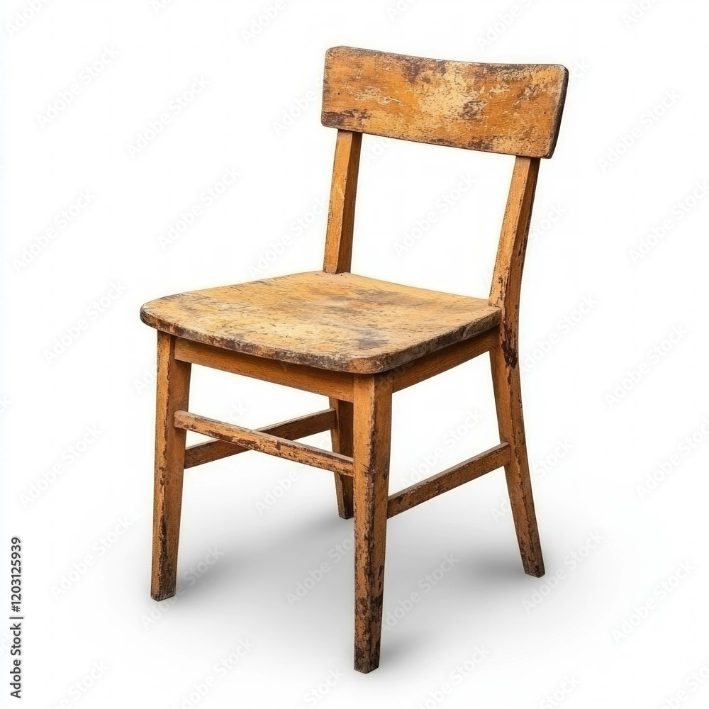 Old Chair Isolated Old Chair Isolated