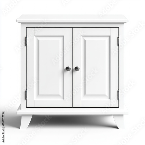White Cabinet Isolated