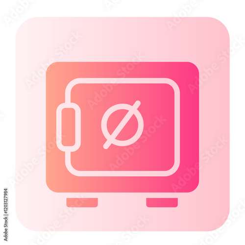 Safe Box gradient icon