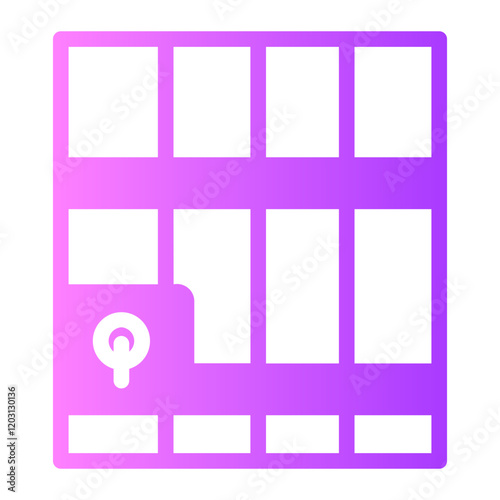 Jail  gradient icon