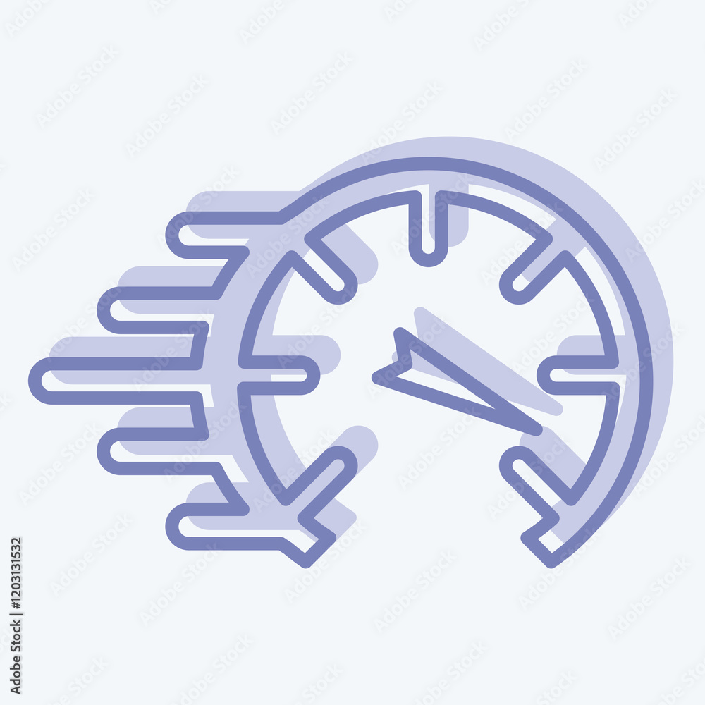 Icon Speed. related to Speed symbol. two tone style. design editable Icon Speed. related to Speed symbol. two tone style. design editable