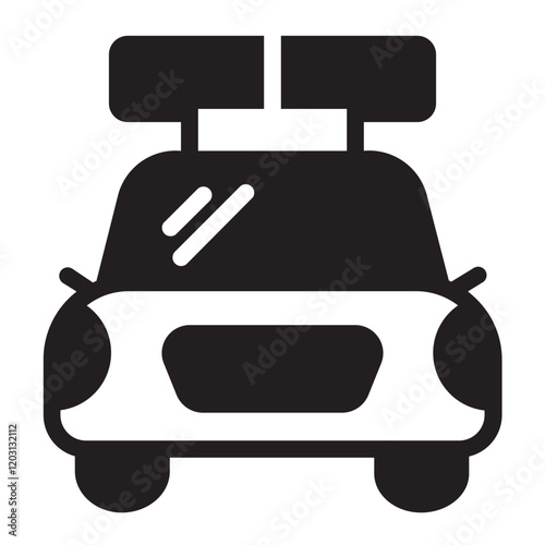 Police Car  glyph icon